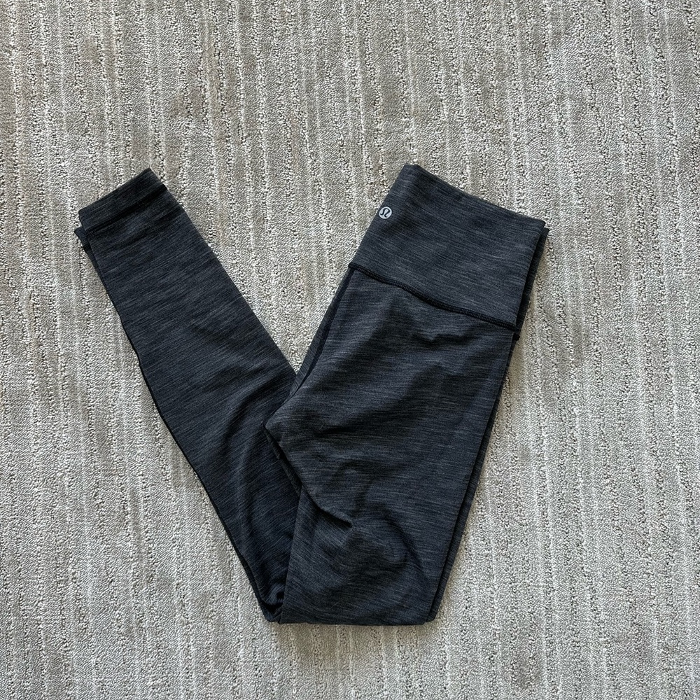 Lululemon gray wunder under leggings